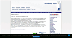 Desktop Screenshot of druckerei-rahn.de